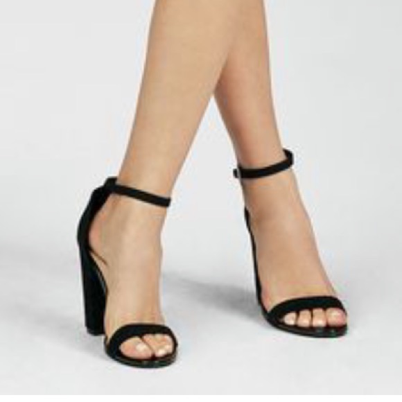 Black strappy block heel size 7 - Picture 7 of 7